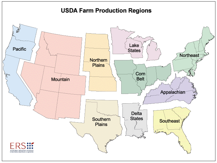 USDA Farm Production Regions